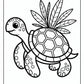 Turtle Simple Coloring Pages | Free PDF Printables