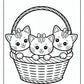 Wonderful Cats Kawaii Coloring Pages | Free PDF Printables