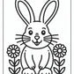 Bunny Smile Spring Coloring Pages Free PDF Printables