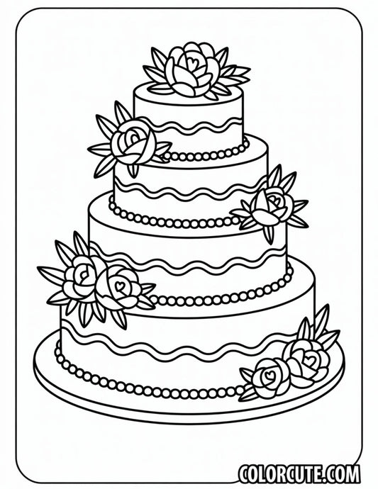 Cake Kawaii Coloring Pages | Free PDF Printables