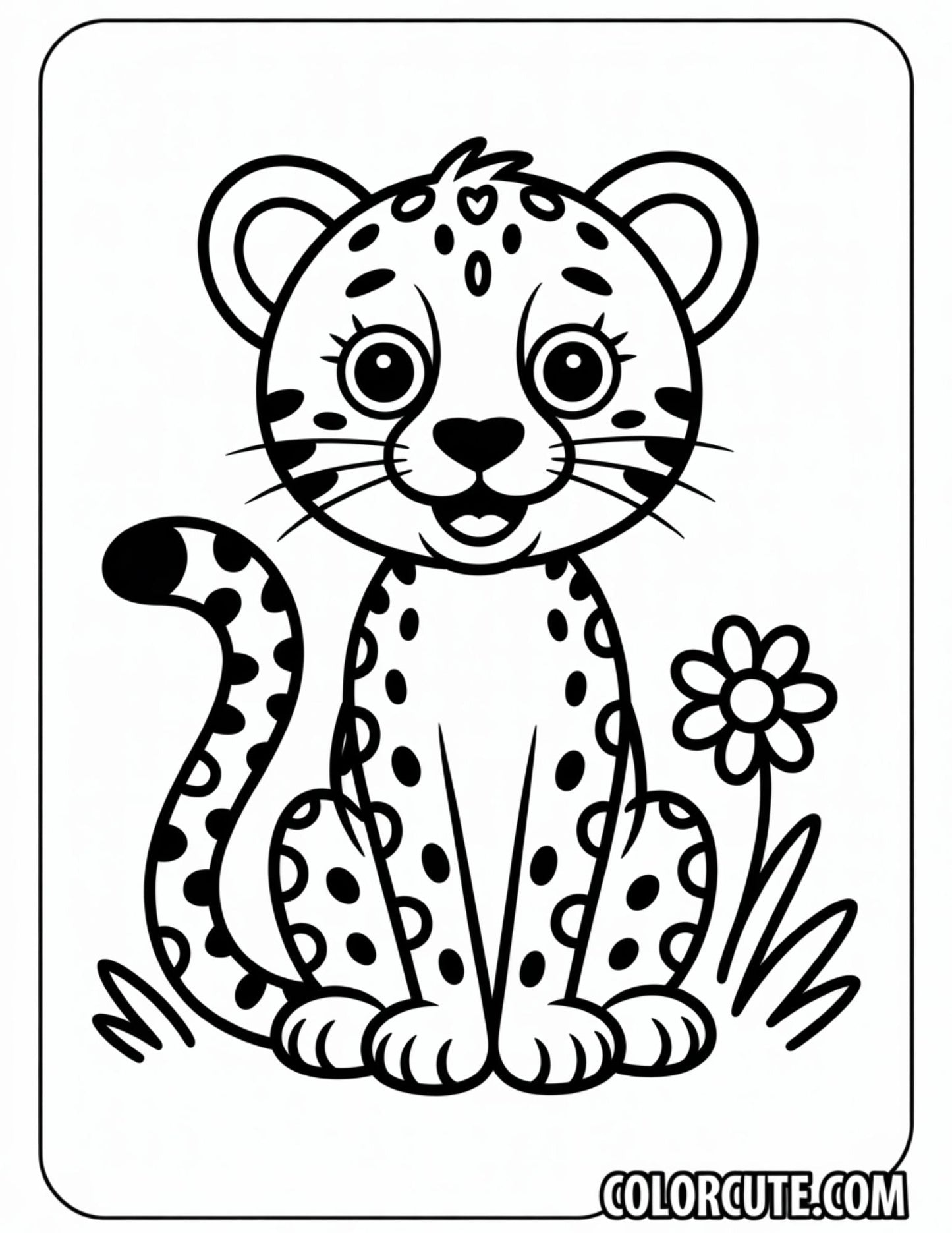 Cheetah Paws Coloring Pages | Free PDF Printables