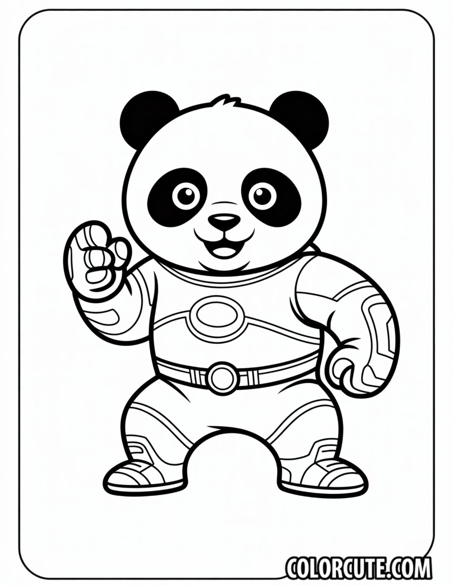 Combo Panda Coloring Pages | Free PDF Printables