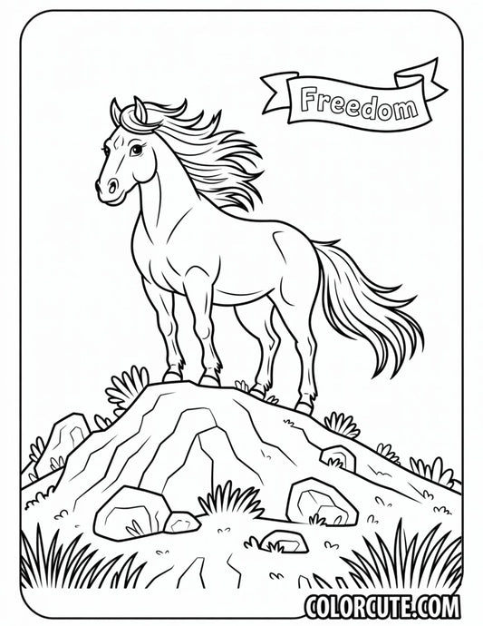 Detailed Horse Coloring Pages | Free PDF Printables