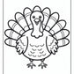 Fall Turkey Coloring Pages | Free PDF Printables