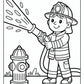 Firefighter Preschool Coloring Page | Free PDF Printables