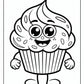 Fun Cartoon Cupcake Coloring Pages | Free PDF Printables
