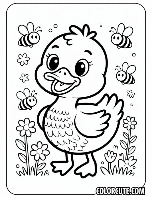 Mallard Duck Coloring Page | Free PDF Printables