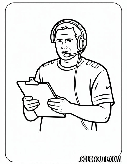 NFL Coach Coloring Pages | Free PDF Printables