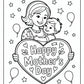 Simple Mothers Day Coloring Pages Free PDF Printables