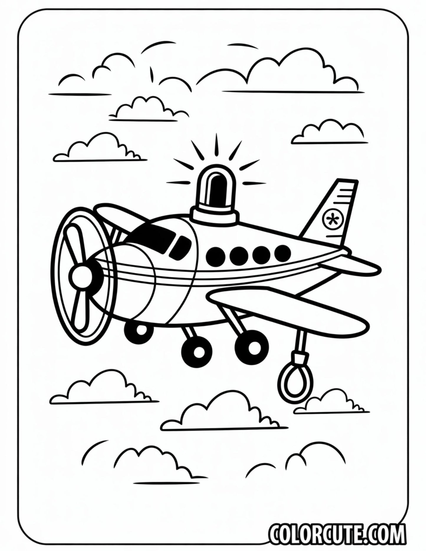 Cargo Airplane Coloring Pages | Free PDF Printables