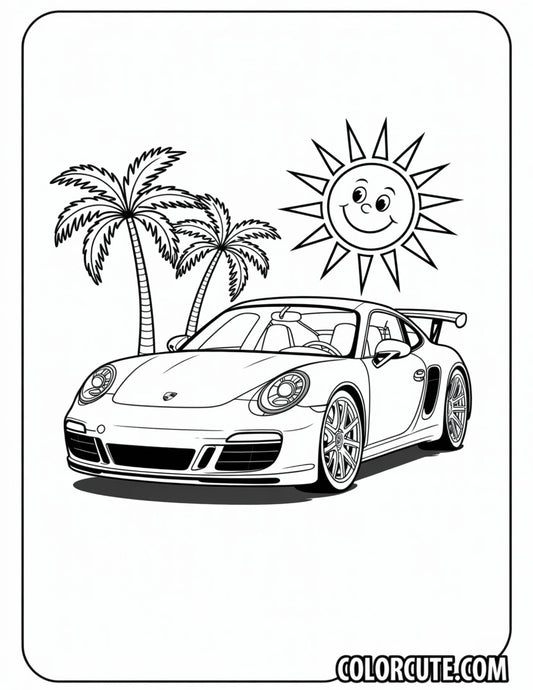 Carrera Porsche Coloring Pages | Free PDF Printables