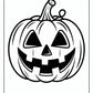 Carved Pumpkin Coloring Page | Free PDF Printables