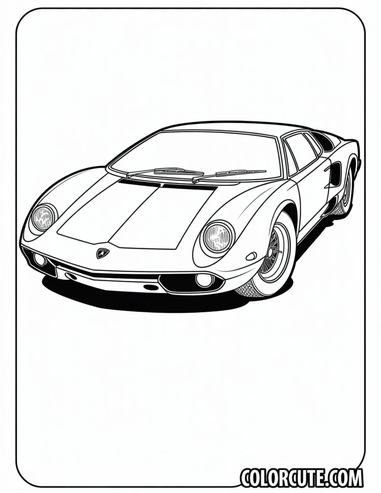 Centenario Lamborghini Coloring Pages - Free PDF Printables