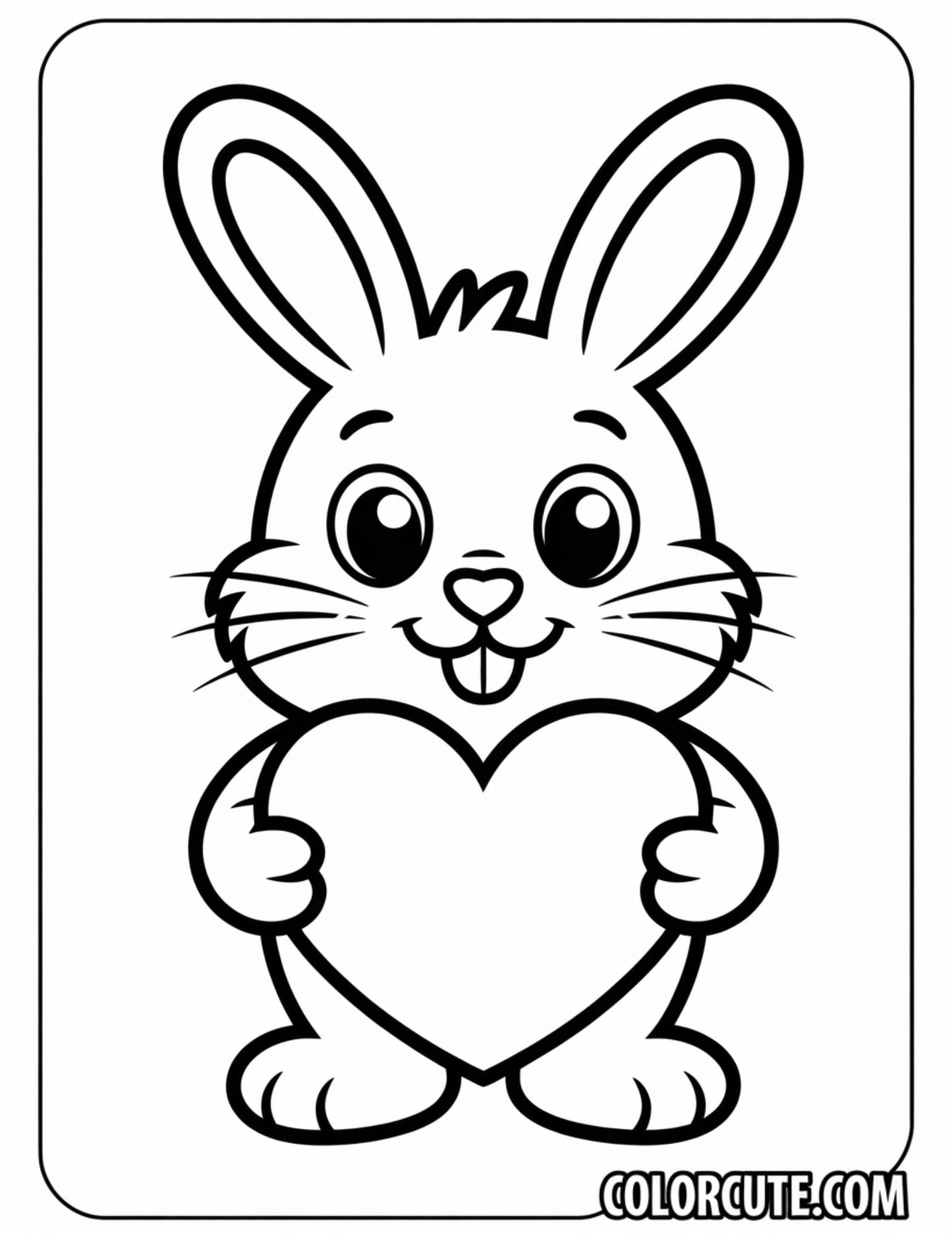 Cute Bold and Easy Coloring Pages | Free PDF Printables