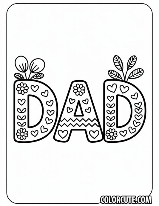 Dad Coloring Pages | Free PDF Printables
