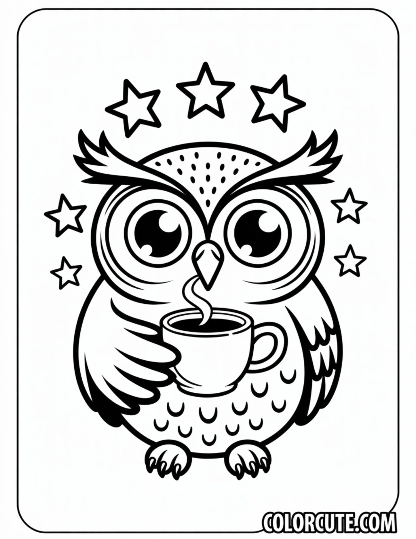 Forest Owl Coloring Pages | Free PDF Printables