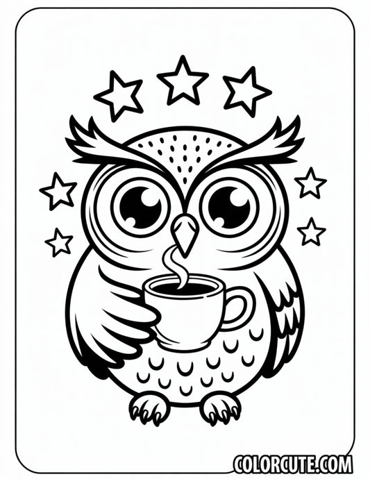 Forest Owl Coloring Pages | Free PDF Printables