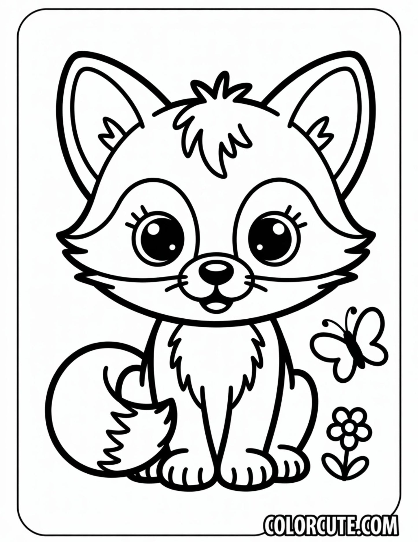 Fox Coloring Pages | Free PDF Printables