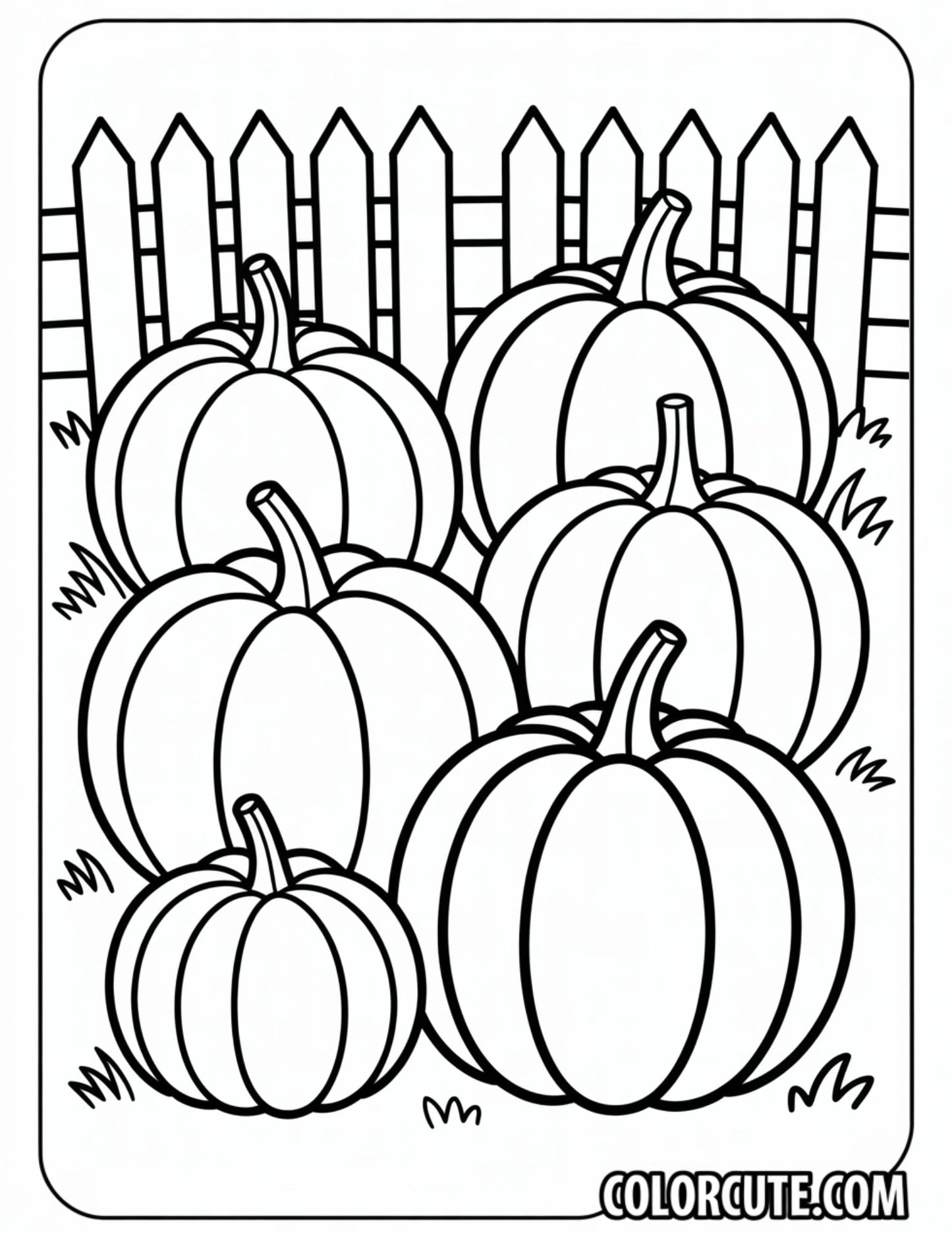 Pattern Pumpkin Coloring Page | Free PDF Printables