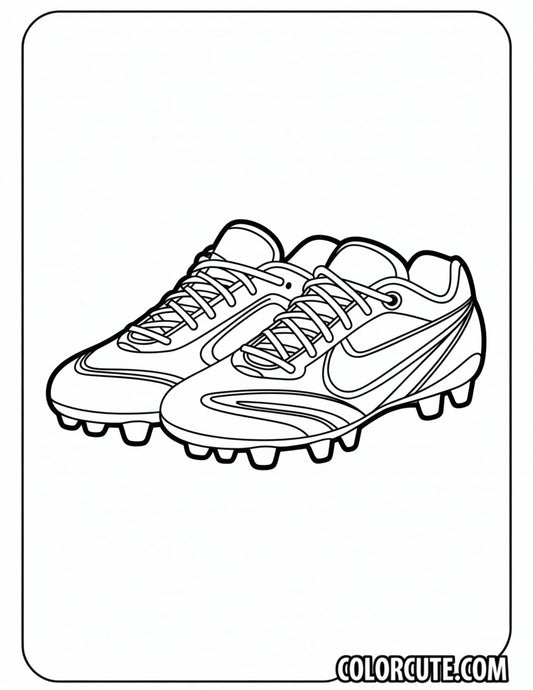 Football Cleats Coloring Pages | Free PDF Printables