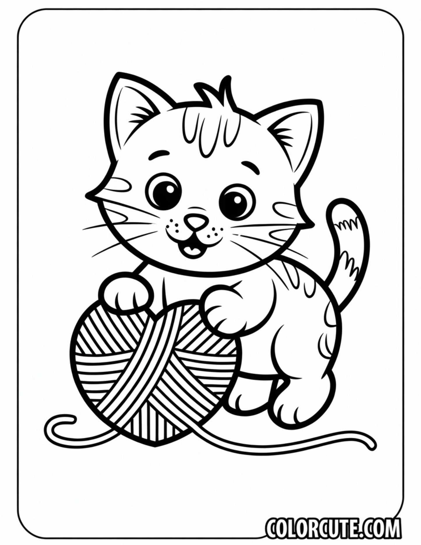 Fun Valentine Cat Coloring Pages | Free PDF Printables