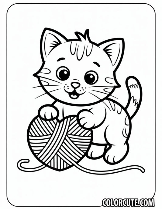 Fun Valentine Cat Coloring Pages | Free PDF Printables