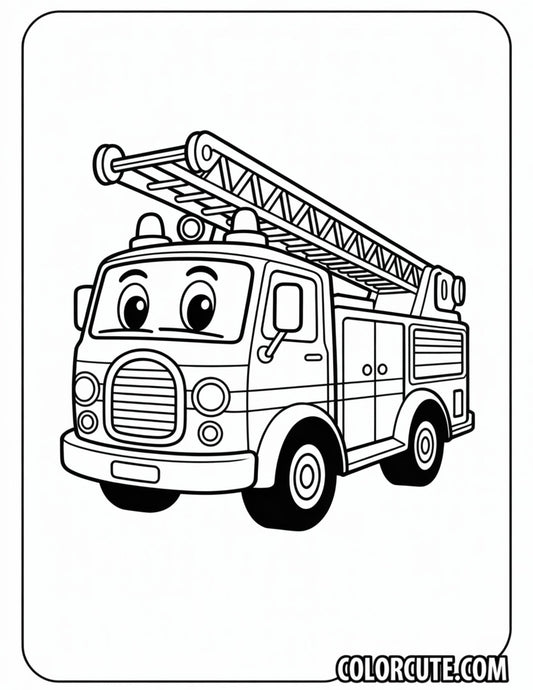 Marshall Fire Truck Coloring Pages | Free PDF Printables