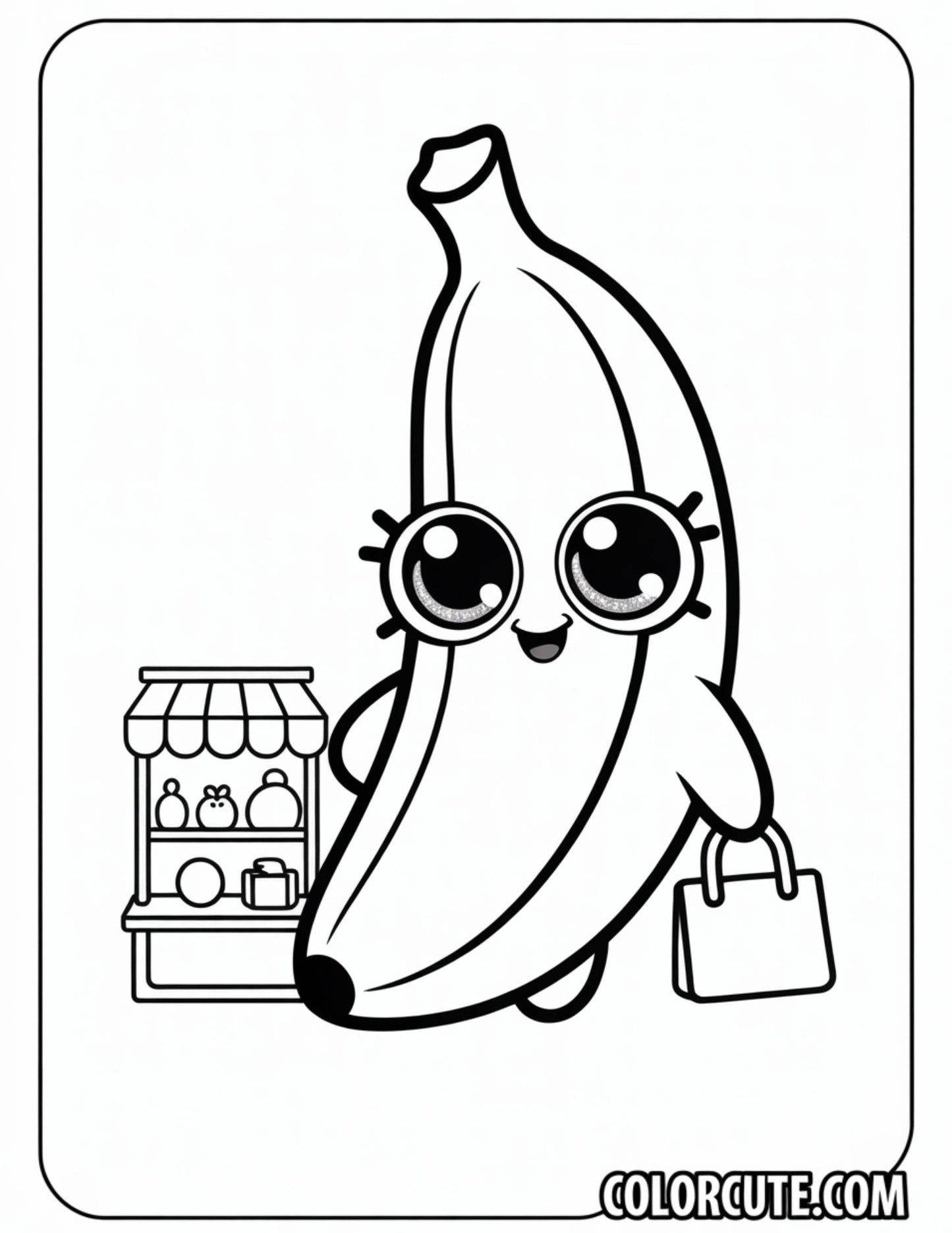 Shopkin Banana Coloring | Free PDF Printables