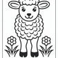 Spring Lamb Coloring Pages Free PDF Printables