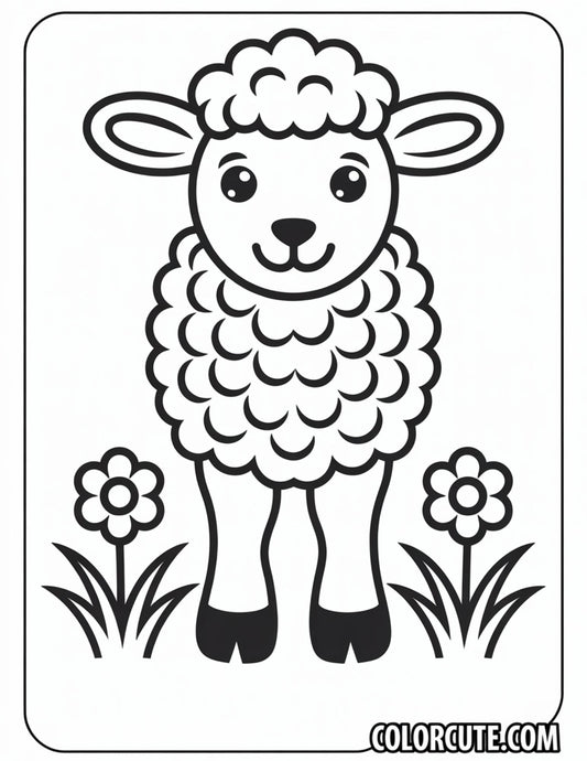 Spring Lamb Coloring Pages Free PDF Printables