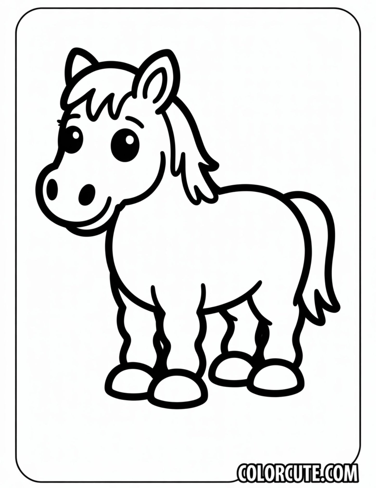Wild Horse Coloring Pages | Free PDF Printables