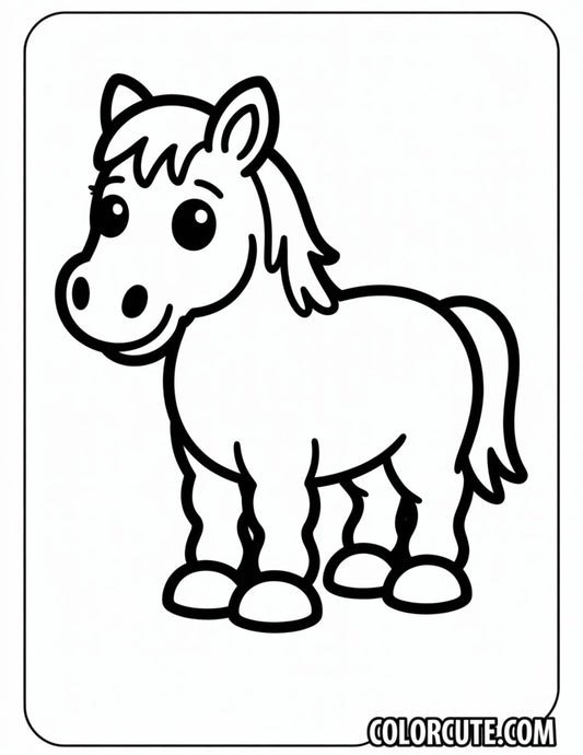 Wild Horse Coloring Pages | Free PDF Printables