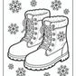 Winter Boots Coloring Pages | Free PDF Printables