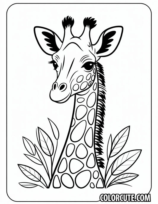 African Giraffe Coloring Pages | Free PDF Printables