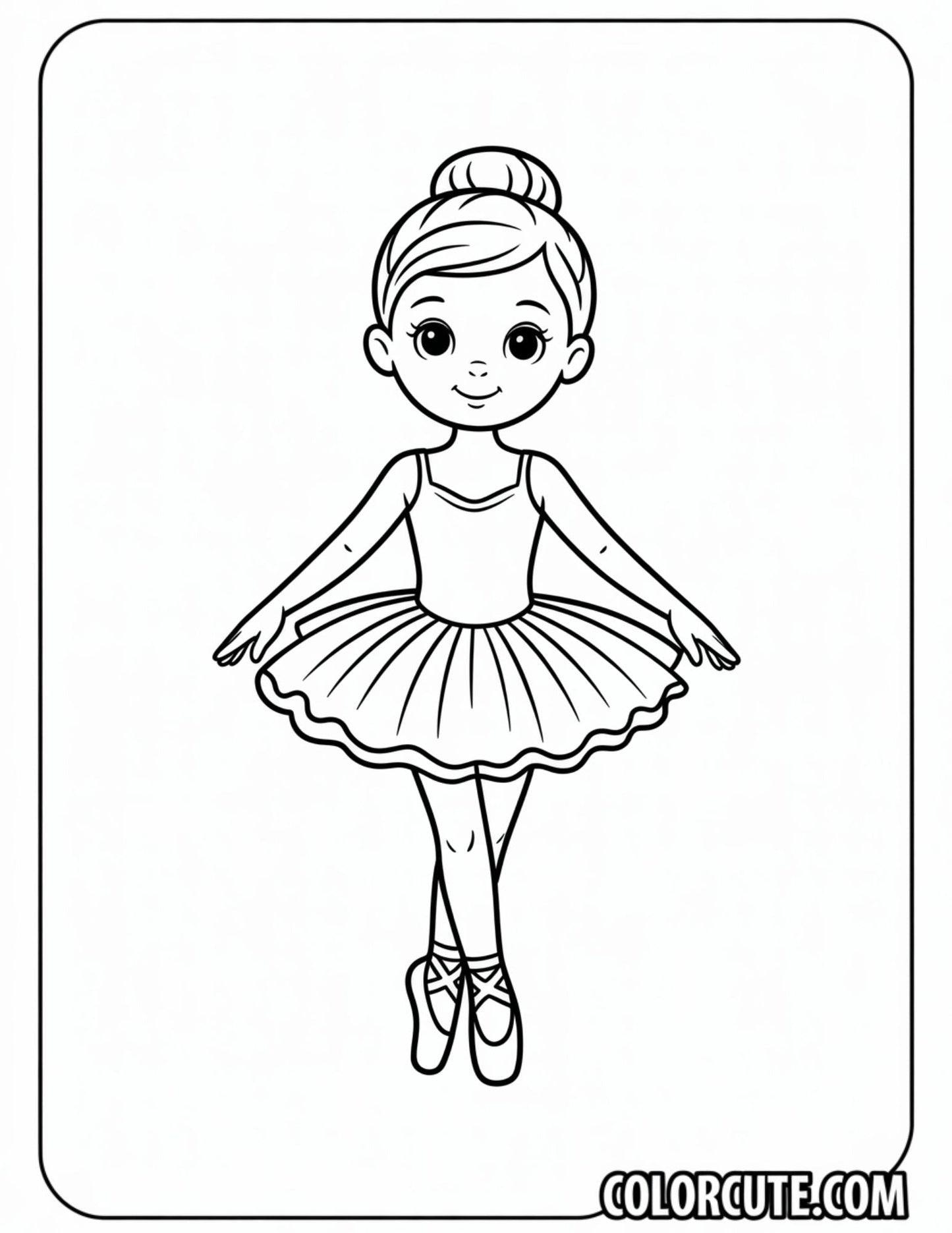 Ballerina Dress Coloring Pages | Free PDF Printables