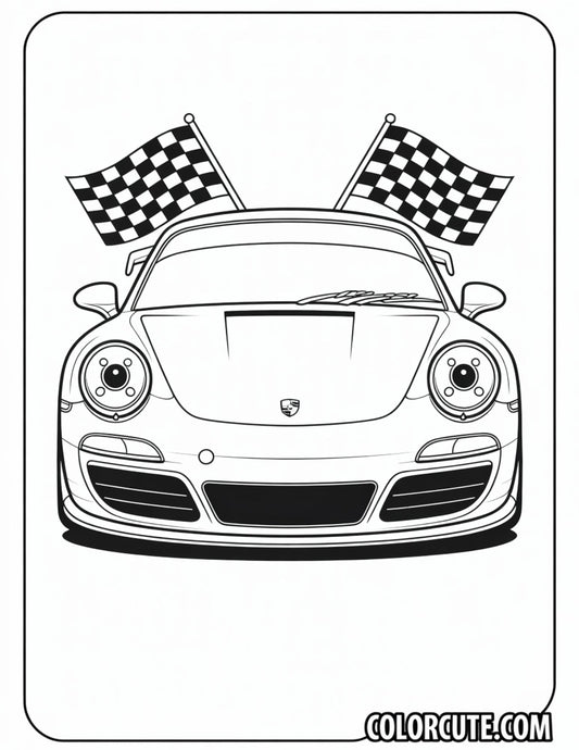 Boxster Porsche Coloring Pages | Free PDF Printables