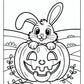 Cute Bunny Halloween Coloring Page | Free PDF Printables