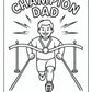 Dad Champion Coloring Pages | Free PDF Printables