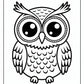 Big Eyes Owl Coloring Pages | Free PDF Printables