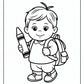 Toddlers Back to School Coloring Pages | Free PDF Printables