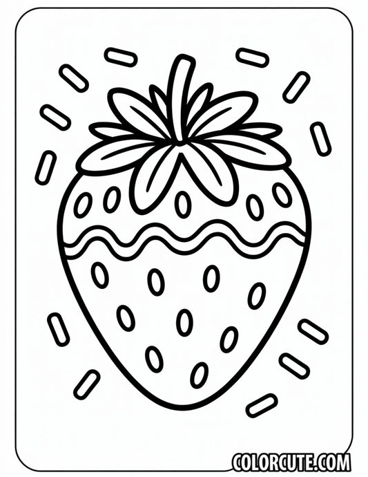 Vintage Strawberry Coloring Pages – Free PDF Printables