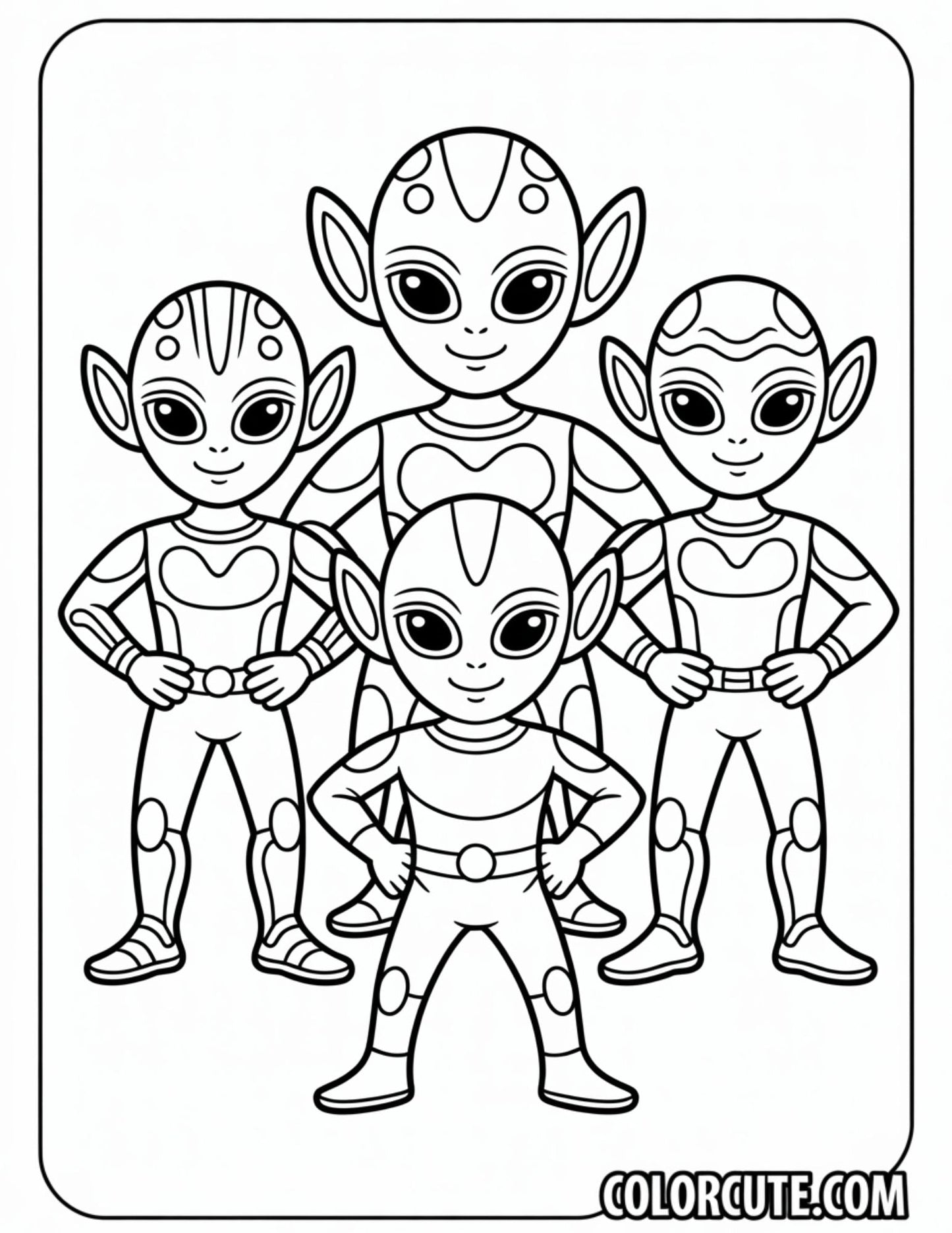 Alien Force Coloring Pages Free PDF Printables