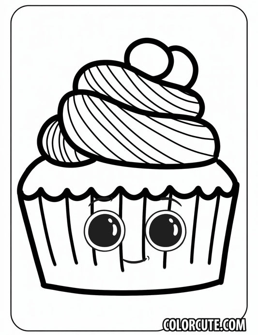 Fun Adult Cupcake Coloring Pages | Free PDF Printables