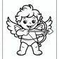 Valentine Cupid Coloring Pages | Free PDF Printables