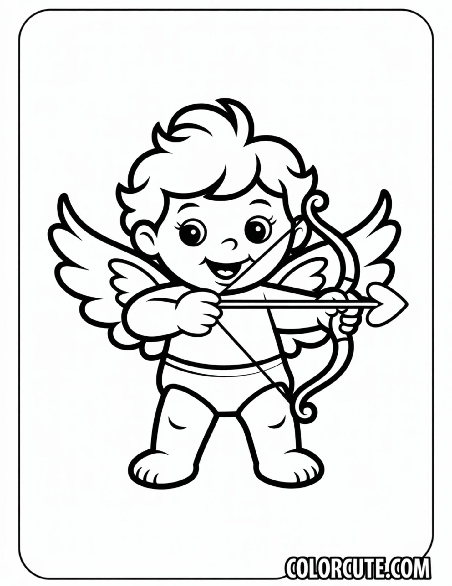 Valentine Cupid Coloring Pages | Free PDF Printables