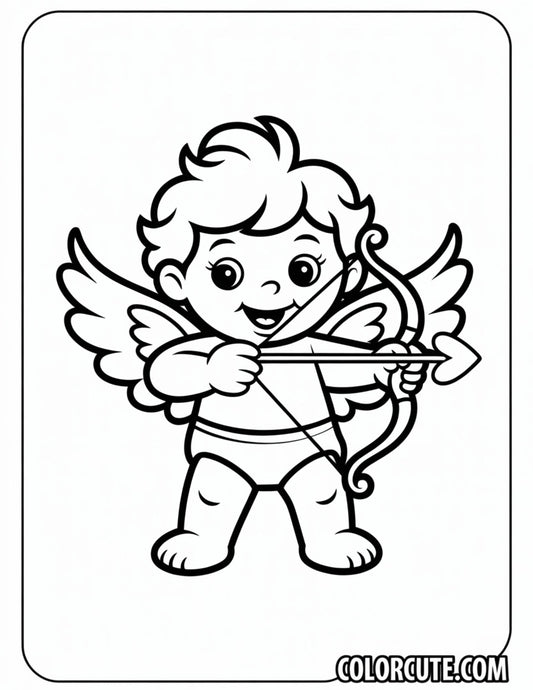 Valentine Cupid Coloring Pages | Free PDF Printables