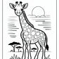 Adult Giraffe Coloring Pages | Free PDF Printables