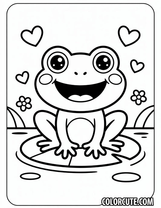 Baby Frog Coloring Pages | Free PDF Printables