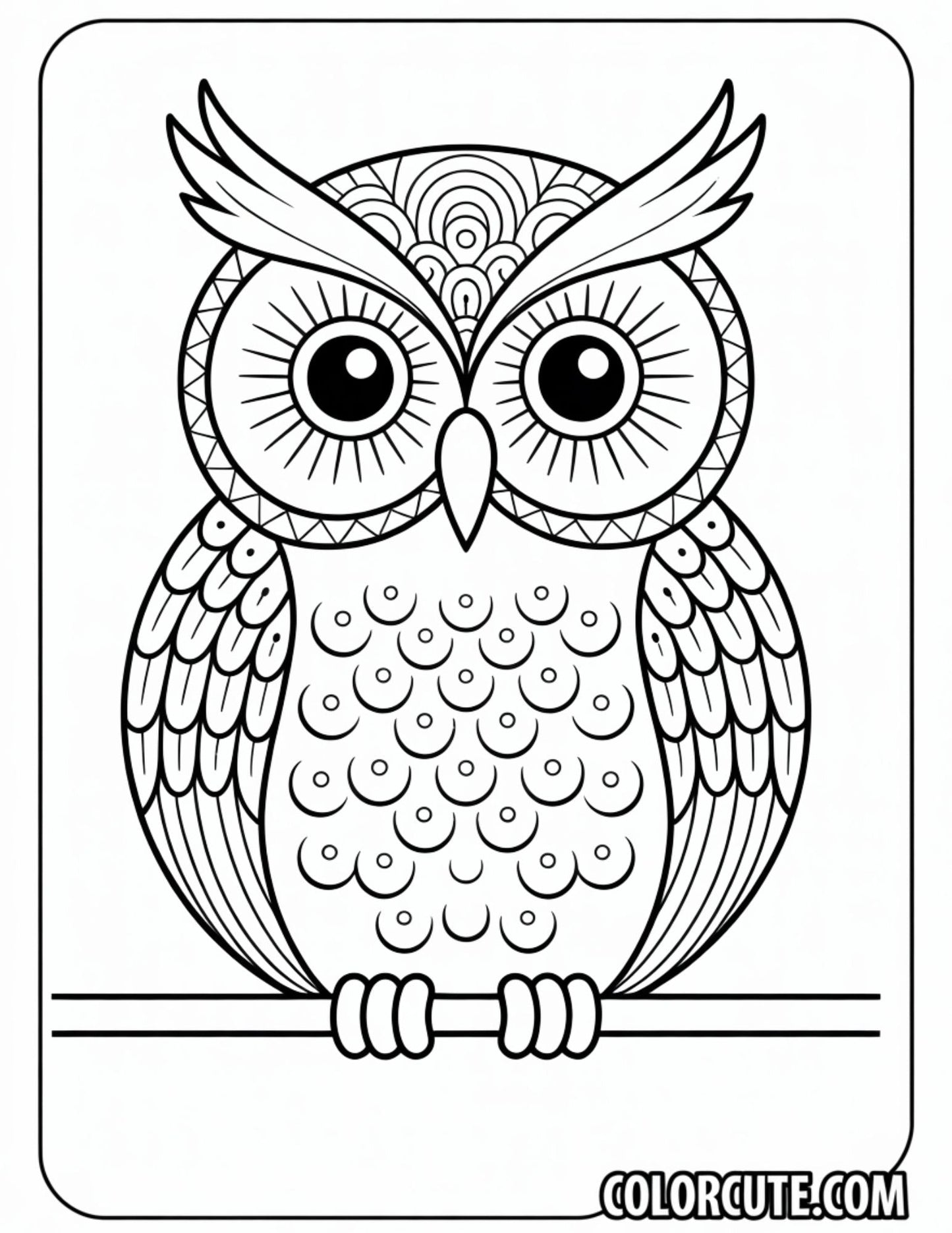 Mandala Owl Coloring Pages | Free PDF Printables