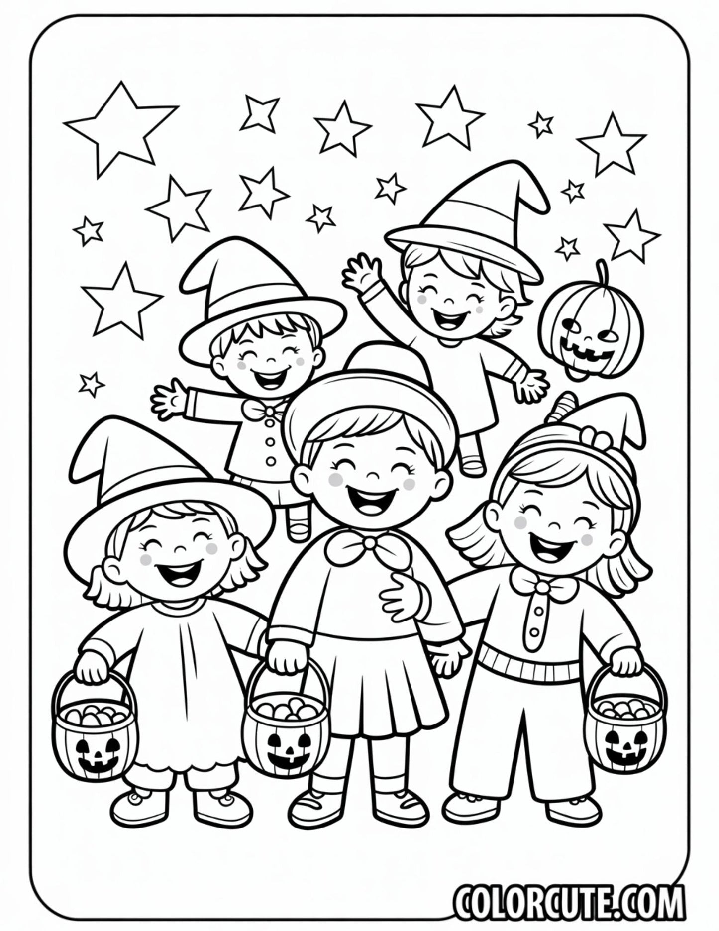 Cool Halloween Coloring Page | Free PDF Printables